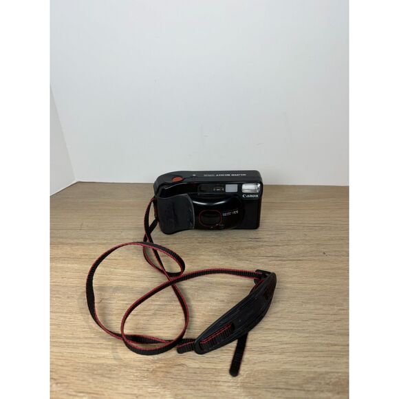 Untested Canon Autoboy 3 Point and Shoot Film Camera Black 35mm Vintage - Picture 3 of 6